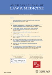 American Journal of Law & Medicine